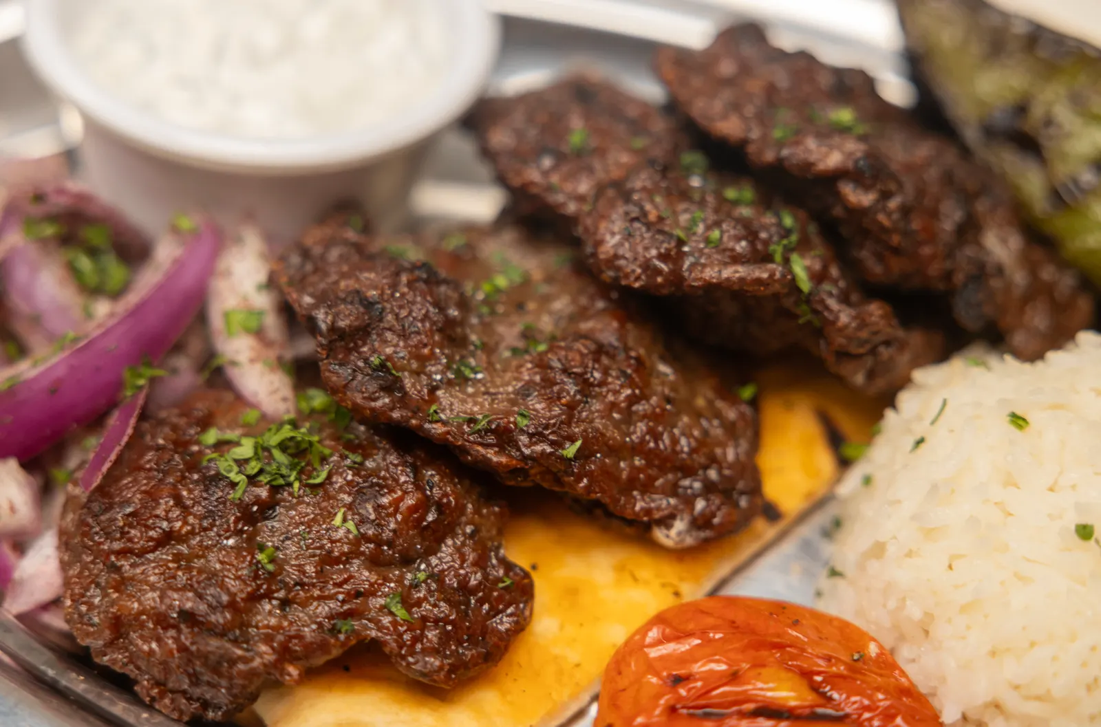 Charcoal Grilled Adana Kebab and Kofte