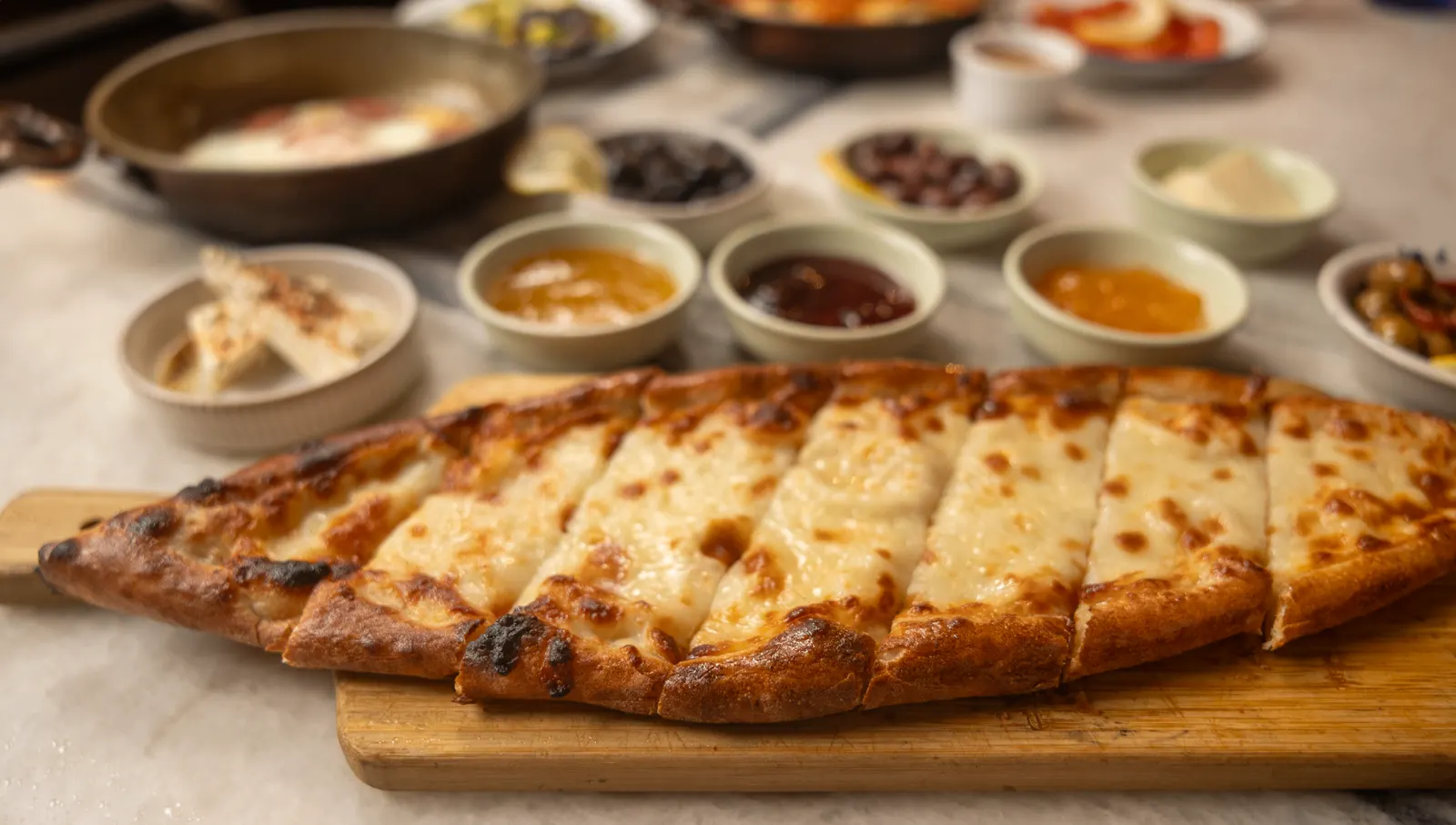 Authentic Turkish Cheese Pide